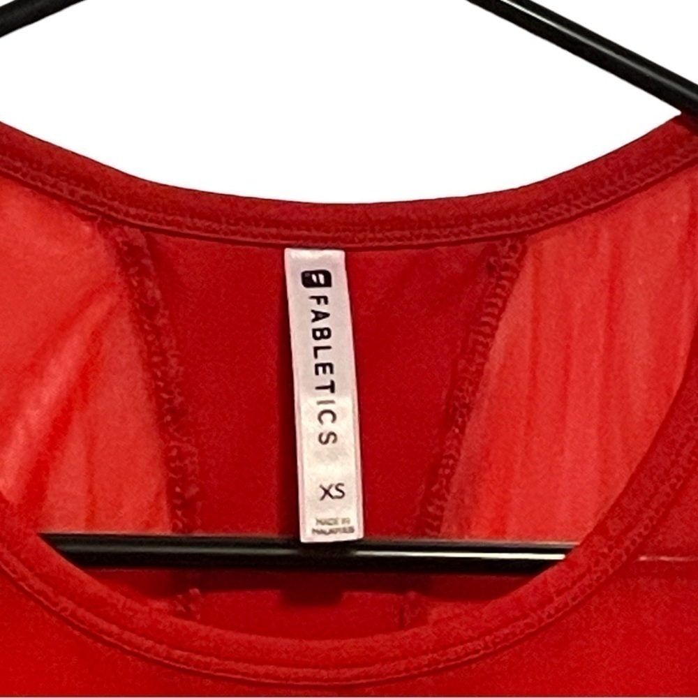Fabletics Red Mesh Racerback Workout Tank Size XS - Picture 8 of 8